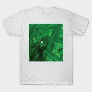 Green Acrylic Paint on Paper T-Shirt